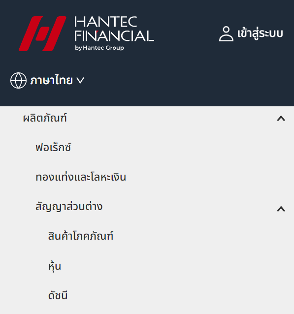 Hantec Financial เทรดอะไรได้บ้าง