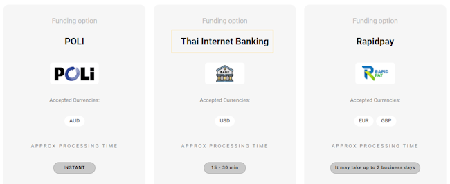 IC Markets ฝากถอนเงิน